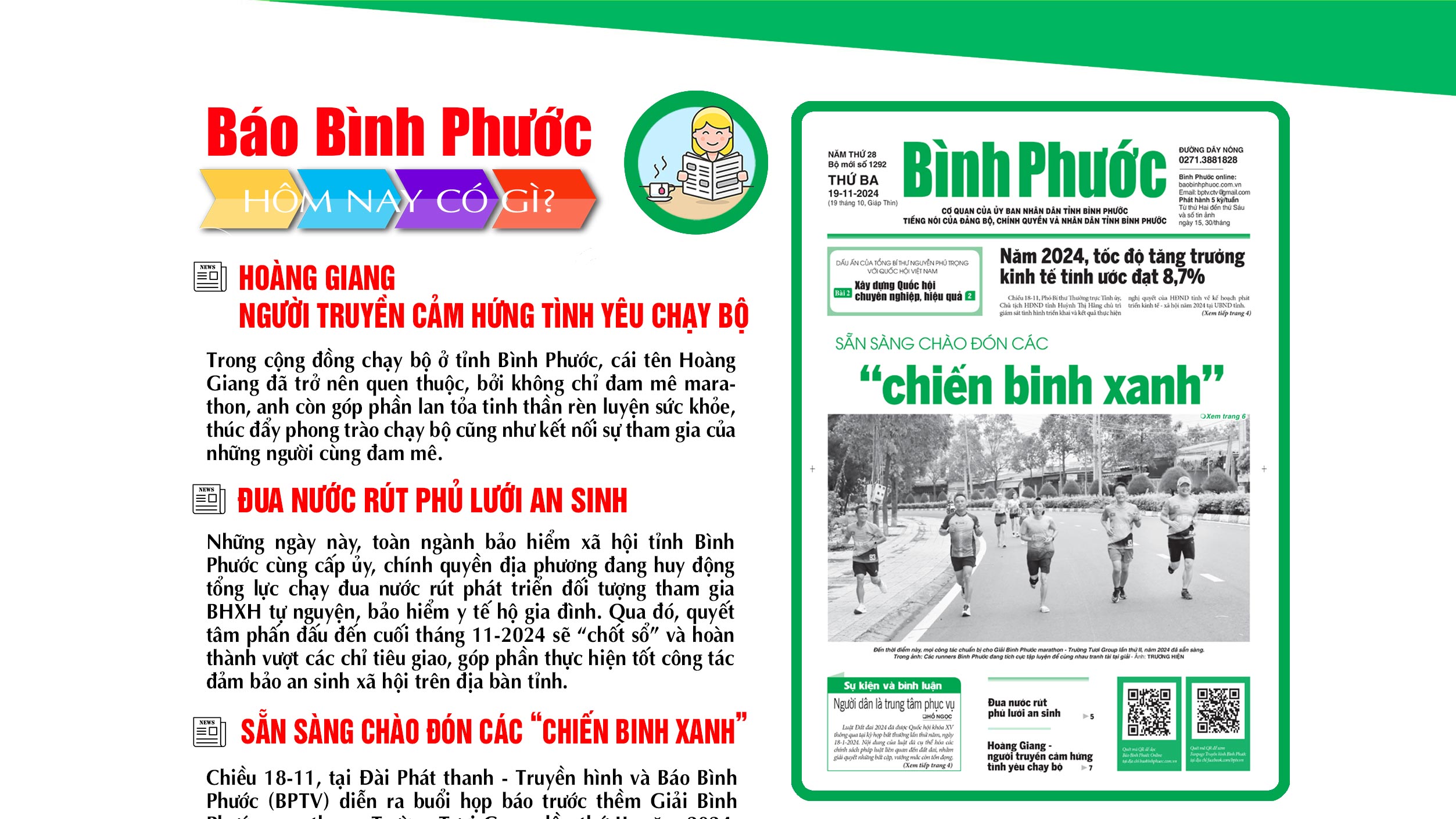 Kính mời độc giả đón đọc báo in Bình Phước hôm nay 19-11-2024