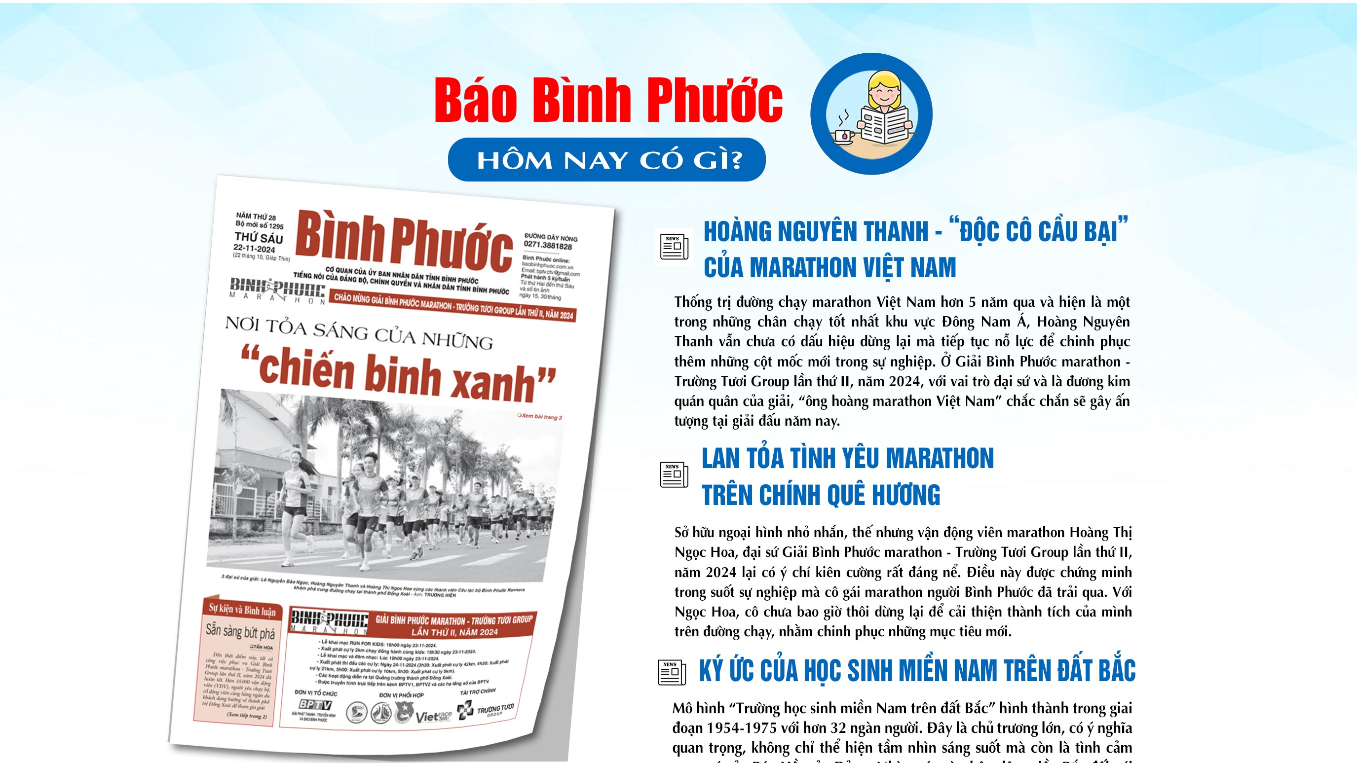 Kính mời độc giả đón đọc báo in Bình Phước hôm nay 22-11-2024 