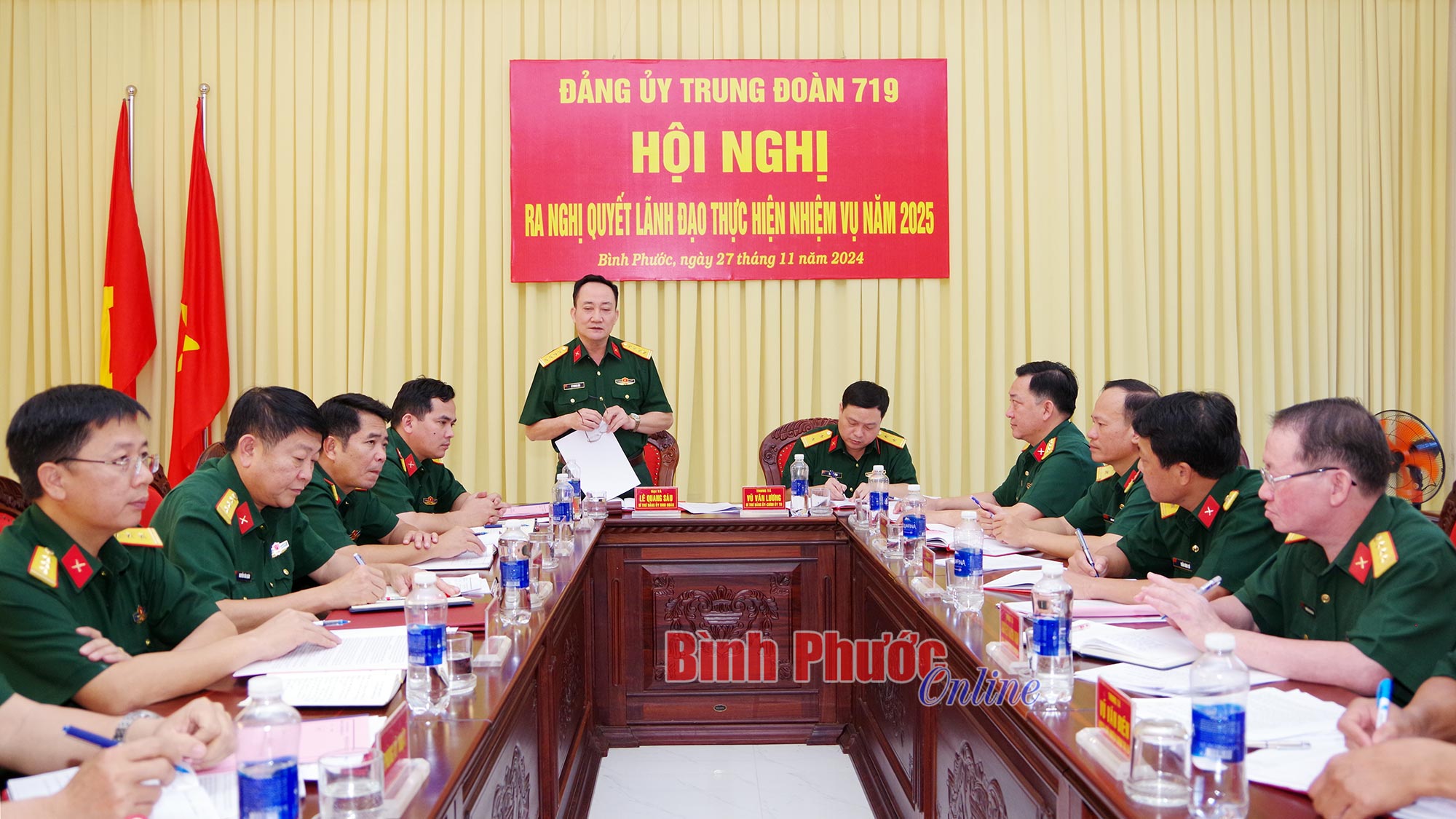 Trung đoàn 719 ra nghị quyết lãnh đạo năm 2025