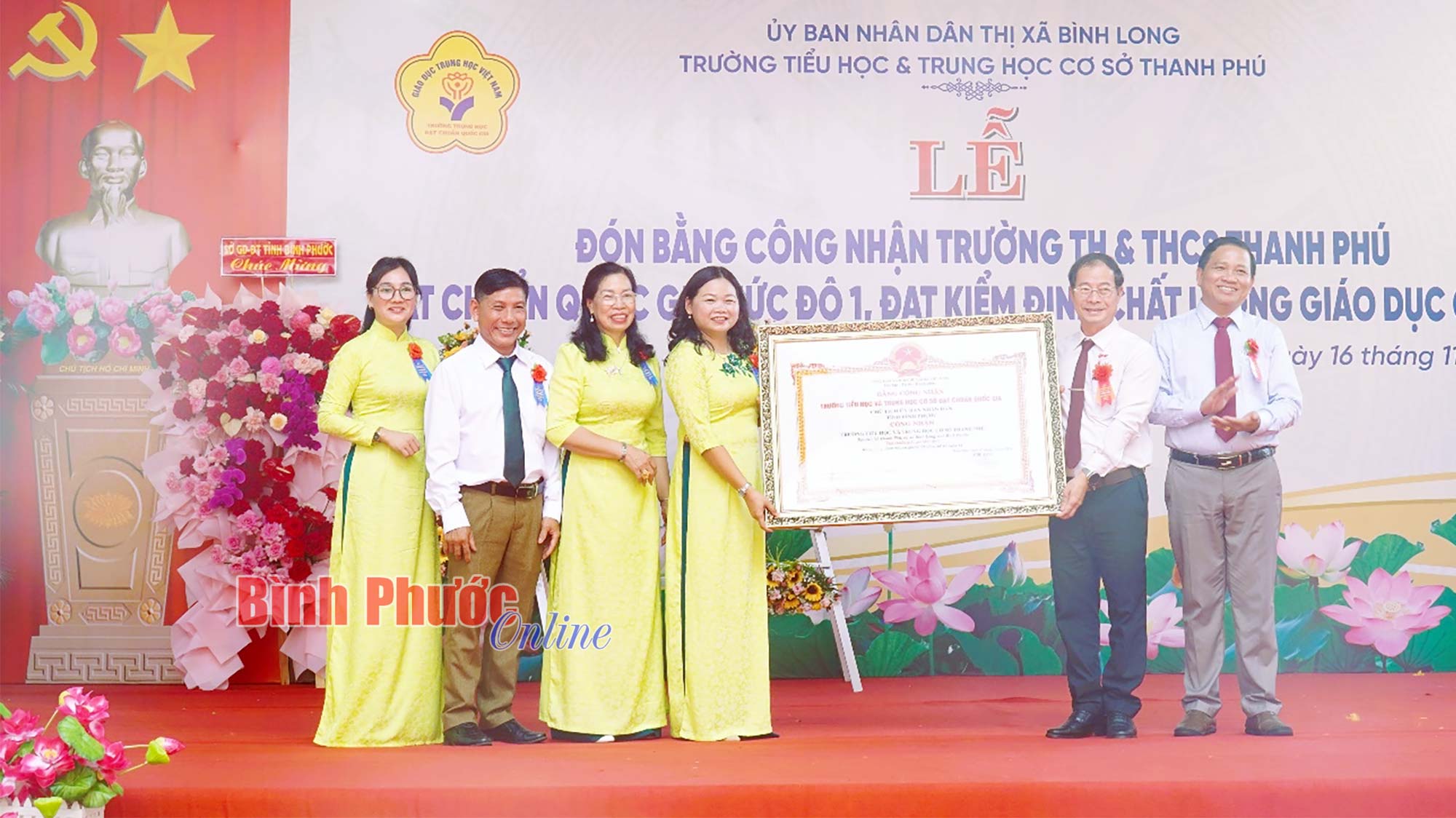 Trường TH&THCS Thanh Phú đạt chuẩn quốc gia mức độ 1