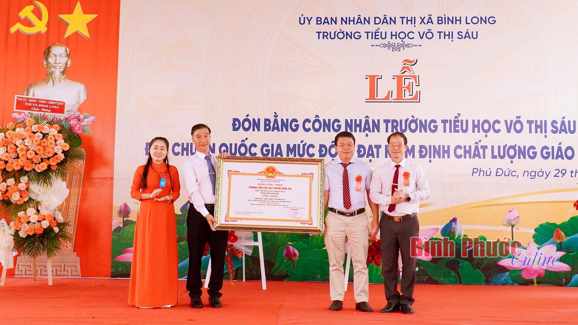 Trường Tiểu học Võ Thị Sáu đạt chuẩn quốc gia