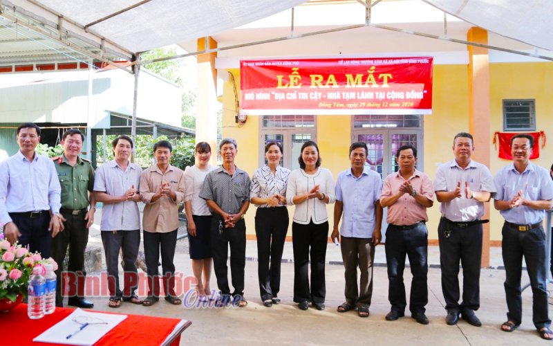 Bình Phước ra mắt mô hình “Địa chỉ tin cậy - Nhà tạm lánh tại cộng đồng” thứ 2