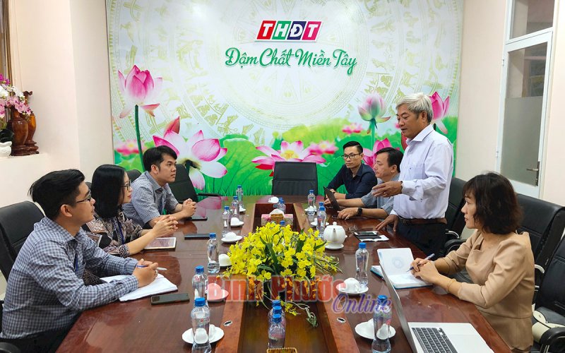 BPTV trao đổi kinh nghiệm tại Đài Phát thanh - Truyền hình Đồng Tháp về phát triển nội dung trên hạ tầng số