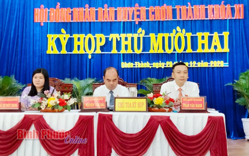 Chơn Thành tổ chức khai mạc kỳ họp thứ mười hai