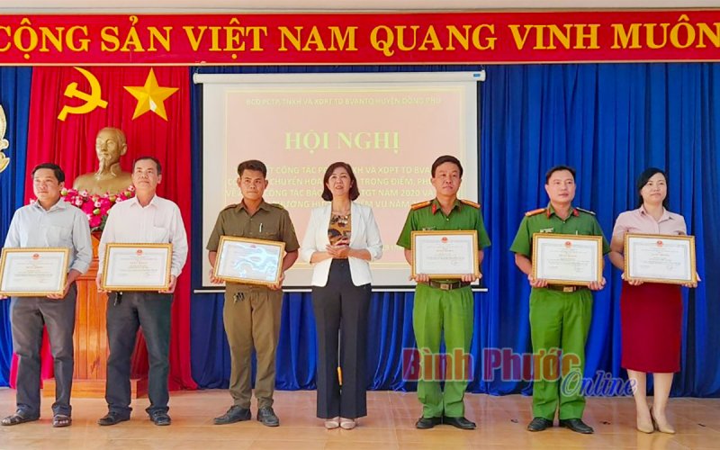 Đồng Phú: Tình hình tội phạm, TNGT giảm so với năm 2019