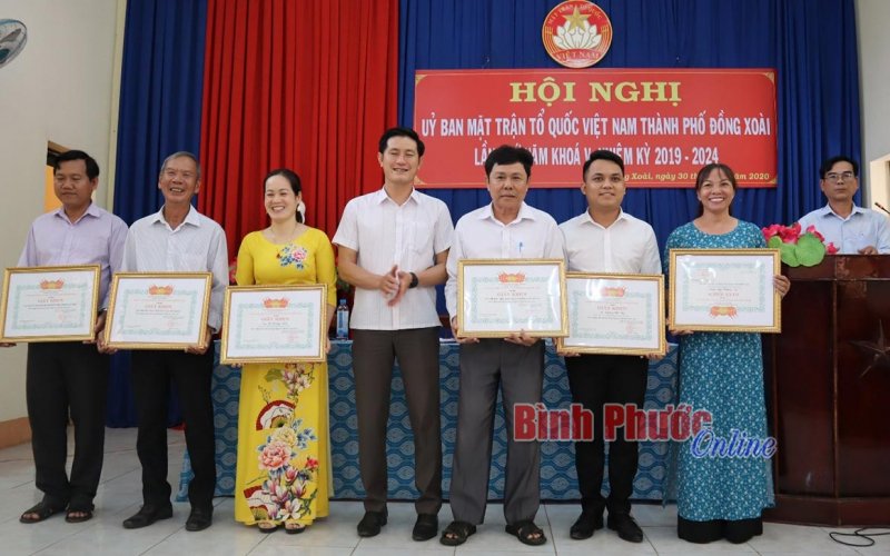  Đồng Xoài: Tổng kết chương trình phối hợp và thống nhất hành động công tác mặt trận