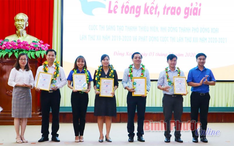 Đồng Xoài: Trao giải cuộc thi sáng tạo thanh thiếu niên nhi đồng thành phố lần thứ XII