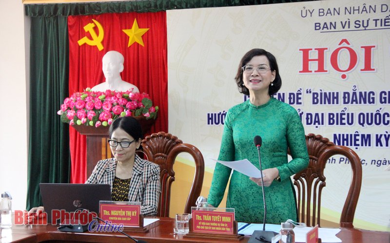 Tăng cường bình đẳng giới trong lĩnh vực chính trị 