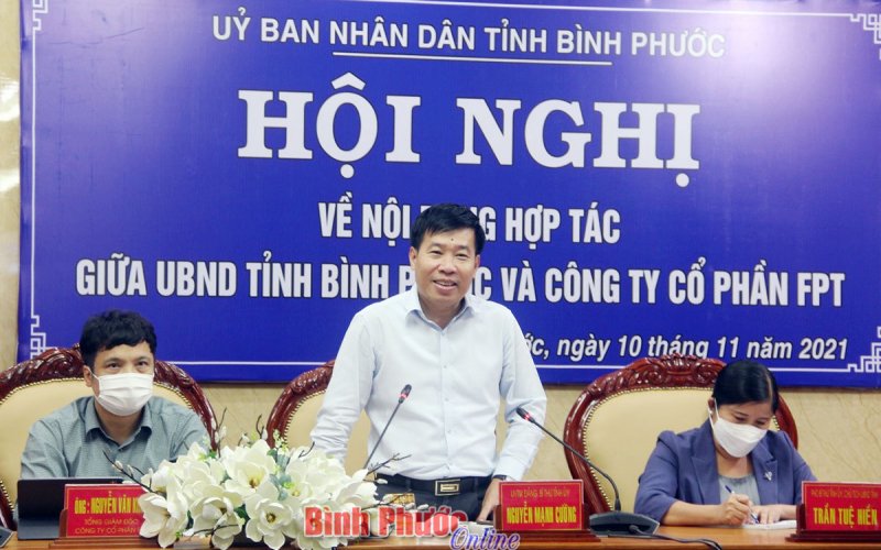 Bình Phước và FPT hợp tác, tư vấn ứng dụng công nghệ thông tin, chuyển đổi số 