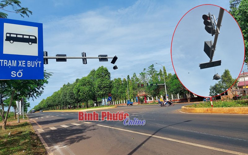 Cần sớm sửa chữa đèn tín hiệu giao thông