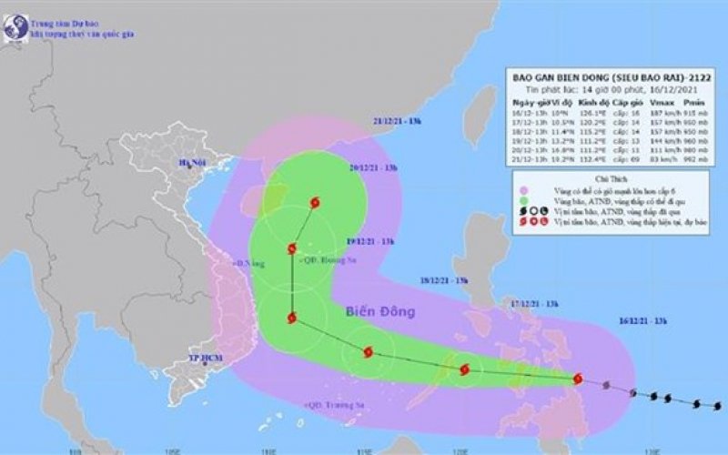 Công điện của Thủ tướng về ứng phó khẩn cấp siêu bão sắp vào Biển Đông