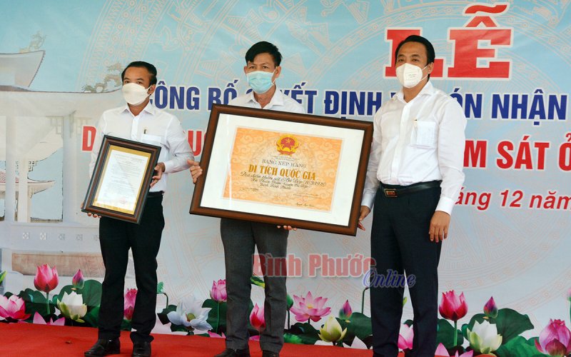 Địa điểm thảm sát ở Bù Đốp xếp hạng Di tích lịch sử quốc gia