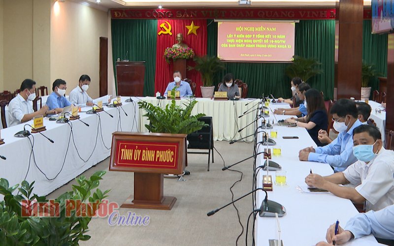 Hội nghị lấy ý kiến góp ý tổng kết 10 năm thực hiện Nghị quyết 19-NQ/TW 