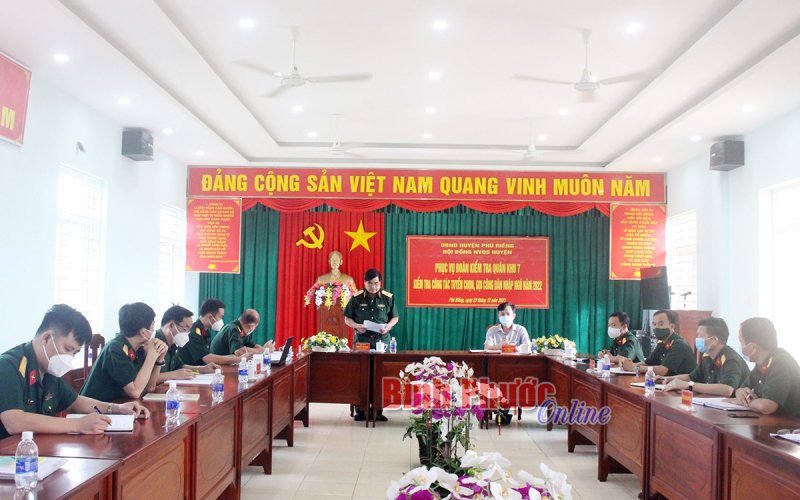 Tăng cường phòng, chống dịch Covid-19 trong tuyển quân năm 2022