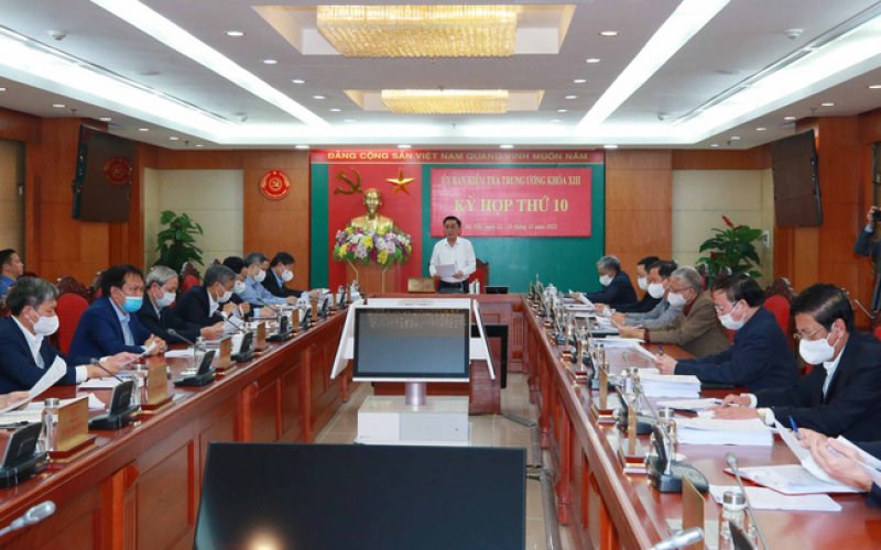 Ủy ban Kiểm tra Trung ương xem xét, xử lý kỷ luật một số cá nhân vi phạm