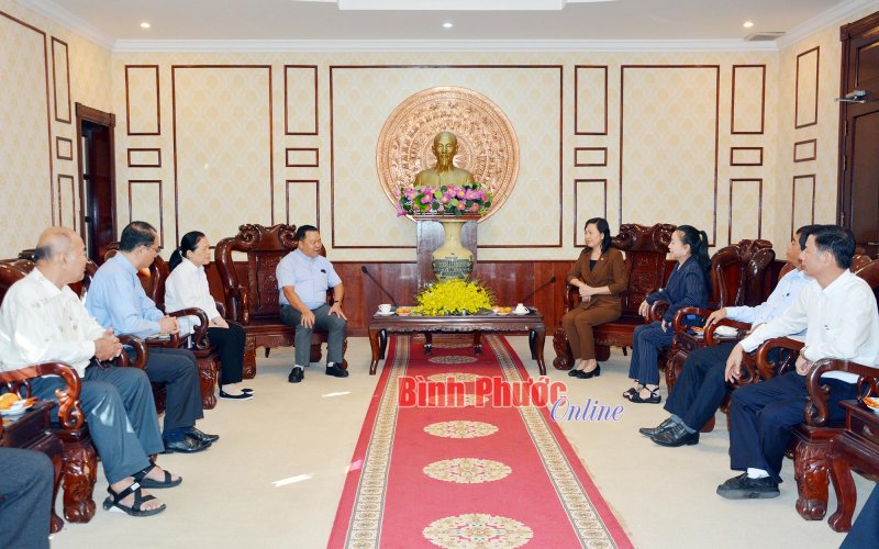 Ban Thường trực Ủy ban Đoàn kết Công giáo Việt Nam tỉnh Bình Phước chào xã giao Tỉnh ủy, UBND tỉnh