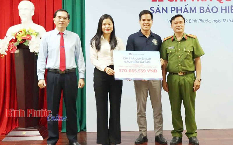 Bảo hiểm Vietinbank Bình Dương chi trả bồi thường bảo hiểm tài sản cho khách hàng