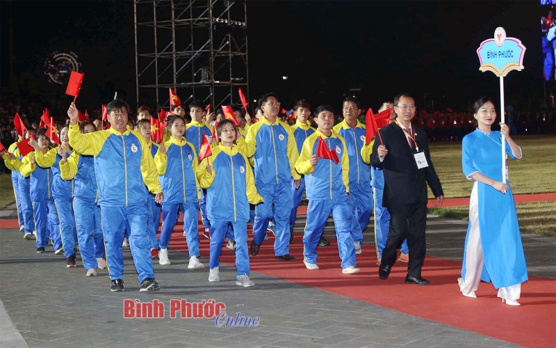 Chùm ảnh lễ khai mạc Đại hội Thể thao toàn quốc 2022