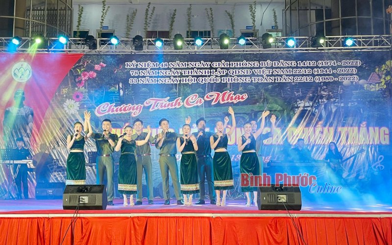 Chương tr&igrave;nh nghệ thuật ch&agrave;o mừng kỷ niệm 48 năm Ng&agrave;y giải ph&oacute;ng huyện B&ugrave; Đăng 14-12