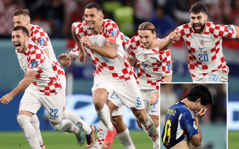 Croatia nghẹt thở vào tứ kết sau loạt luân lưu trước Nhật Bản