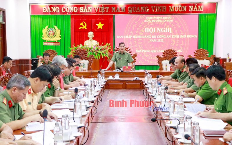 Đảng bộ Công an tỉnh tổ chức hội nghị Ban chấp hành (mở rộng)