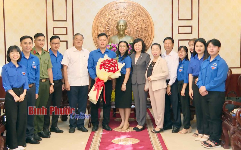 Gặp mặt đoàn đại biểu Bình Phước dự Đại hội Đoàn toàn quốc lần thứ XII