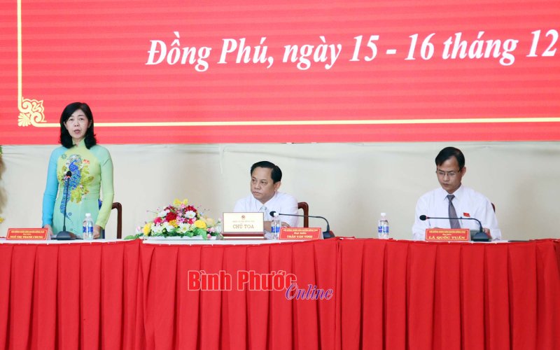 HĐND huyện Đồng Phú khóa XII khai mạc kỳ họp thứ 6