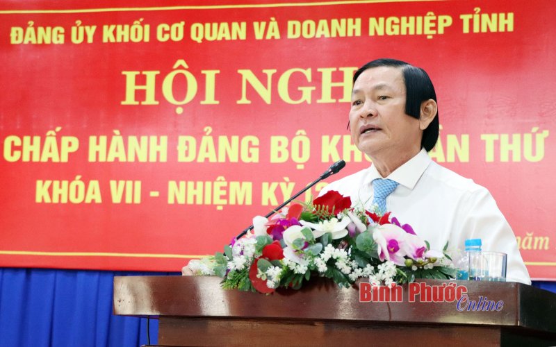 Hội nghị Ban Chấp hành Đảng bộ khối Cơ quan và Doanh nghiệp lần thứ 12