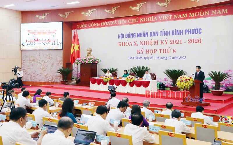 Khai mạc kỳ họp thứ 8, HĐND tỉnh Bình Phước khóa X