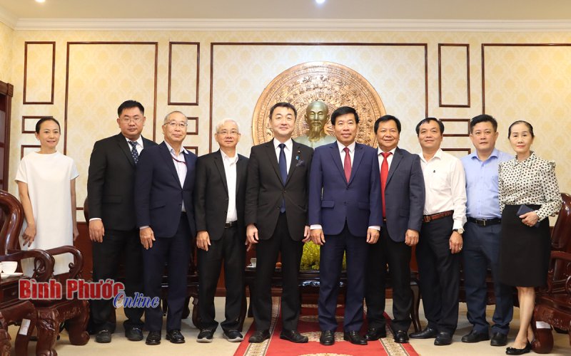 Lãnh đạo tỉnh Bình Phước tiếp đoàn công tác Ủy ban Chính sách Quốc hội Nhật Bản