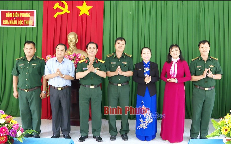 Lãnh đạo tỉnh thăm, tặng quà Đồn Biên phòng Lộc Thành và Lộc Thịnh