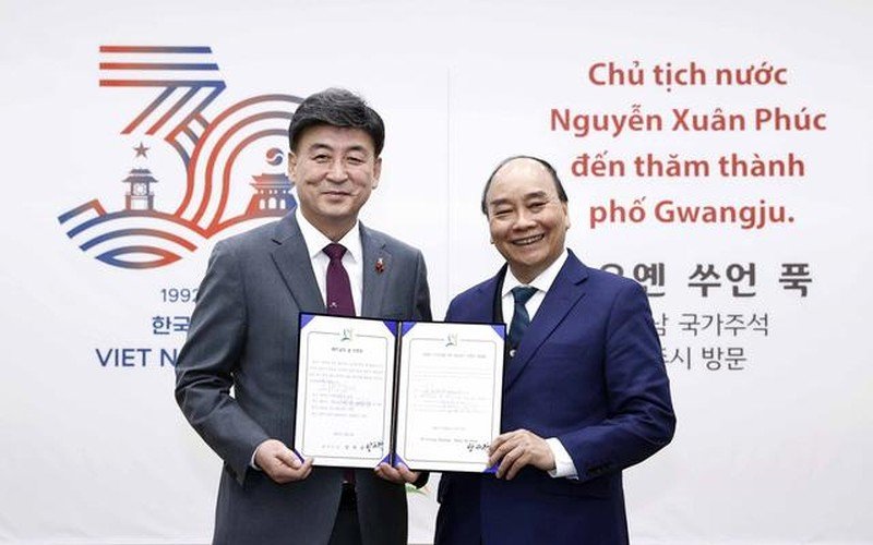 Lễ chào mừng và công bố Ngày Việt Nam của thành phố Gwangju, Hàn Quốc