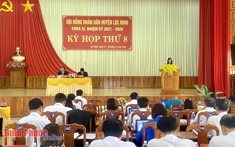 Lộc Ninh khai mạc kỳ họp thứ 8, HĐND huyện khóa XI