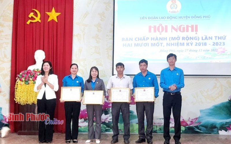 Năm 2022, Đồng Phú thành lập mới 3 công đoàn cơ sở ngoài nhà nước