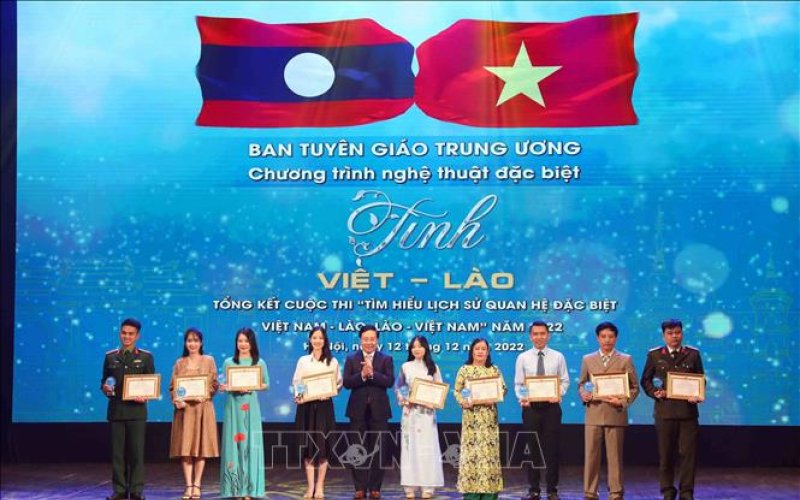 Tổng kết Cuộc thi 'Tìm hiểu lịch sử quan hệ đặc biệt Việt Nam - Lào, Lào - Việt Nam' năm 2022