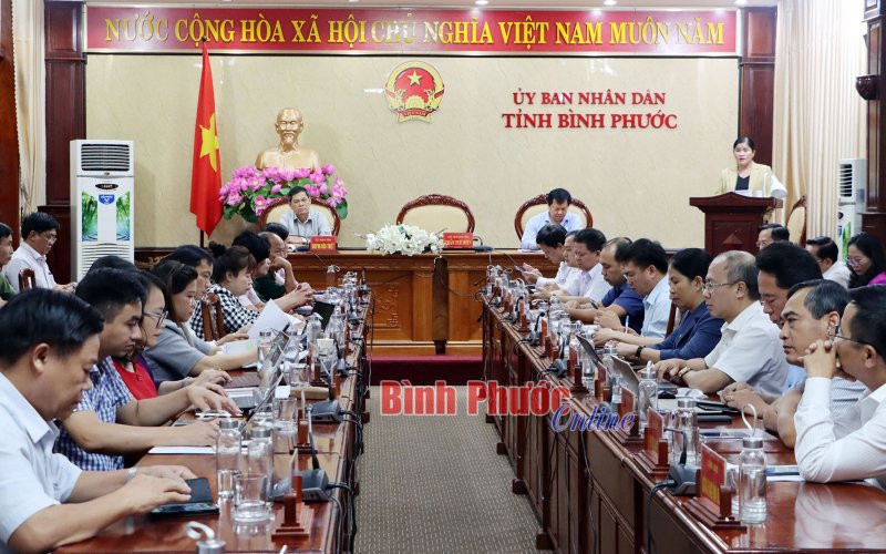 UBND tỉnh Bình Phước triển khai nhiệm vụ phát triển kinh tế - xã hội năm 2023