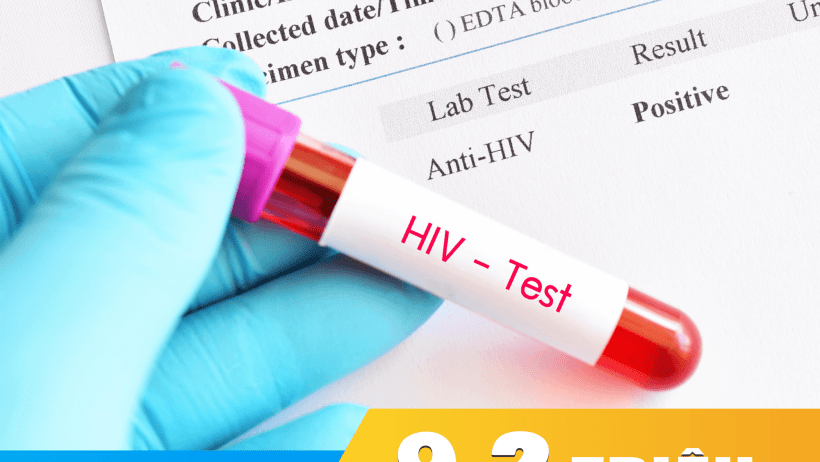 9,2 triệu người trên thế giới đang mang virus HIV