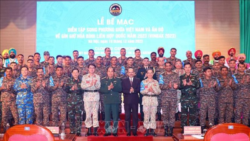 Bế mạc Diễn tập song phương giữa Việt Nam và Ấn Độ về gìn giữ hòa bình LHQ