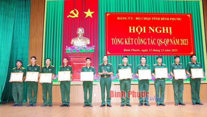Bộ CHQS tỉnh Bình Phước tổng kết công tác quân sự, quốc phòng năm 2023