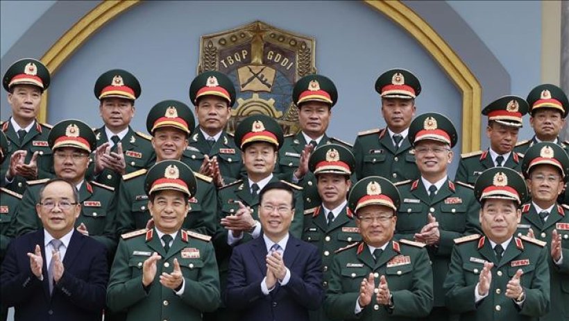 Chủ tịch nước kiểm tra công tác huấn luyện sẵn sàng chiến đấu tại Lữ đoàn K3, Tổng cục II, Bộ Quốc phòng