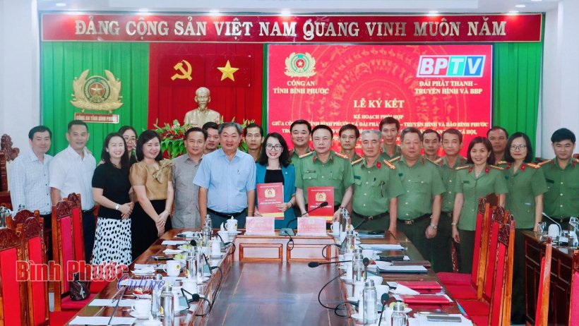 BPTV và Công an tỉnh ký kết kế hoạch phối hợp giai đoạn 2023-2027