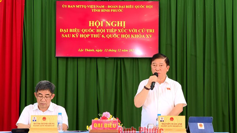 Cử tri Lộc Ninh mong muốn tiếp tục đầu tư nguồn lực phát triển nông thôn