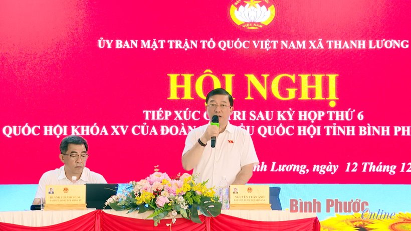 Đại biểu Quốc hội tiếp xúc cử tri Bình Long, Đồng Phú