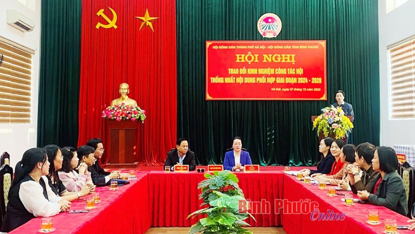 Hội Nông dân Bình Phước và thành phố Hà Nội phối hợp giai đoạn 2024-2028