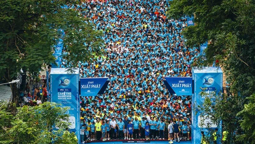 Hơn 9.000 vận động viên tham gia Giải Marathon Quốc tế Di sản Cần Thơ năm 2023 