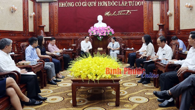 Lãnh đạo Cát Tường Group đánh giá rất cao chất lượng môi trường đầu tư của Bình Phước