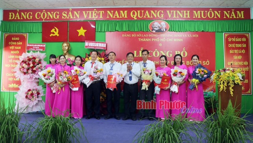 Thành lập Đảng bộ cơ sở Trung tâm Bảo trợ xã hội Tân Hiệp