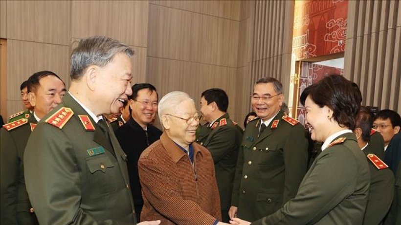 Tổng Bí thư Nguyễn Phú Trọng dự Hội nghị Đảng ủy Công an Trung ương