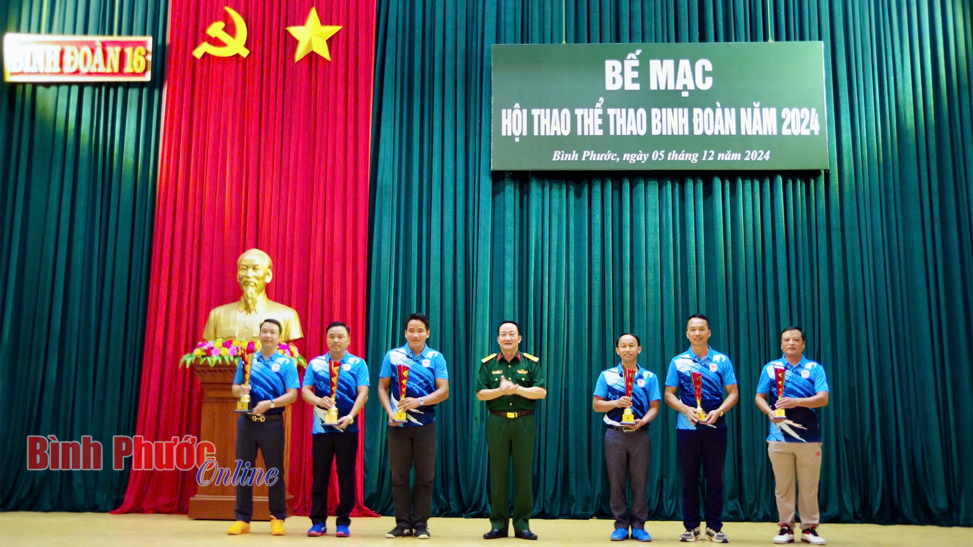 Binh đoàn 16 bế mạc và trao giải hội thao năm 2024