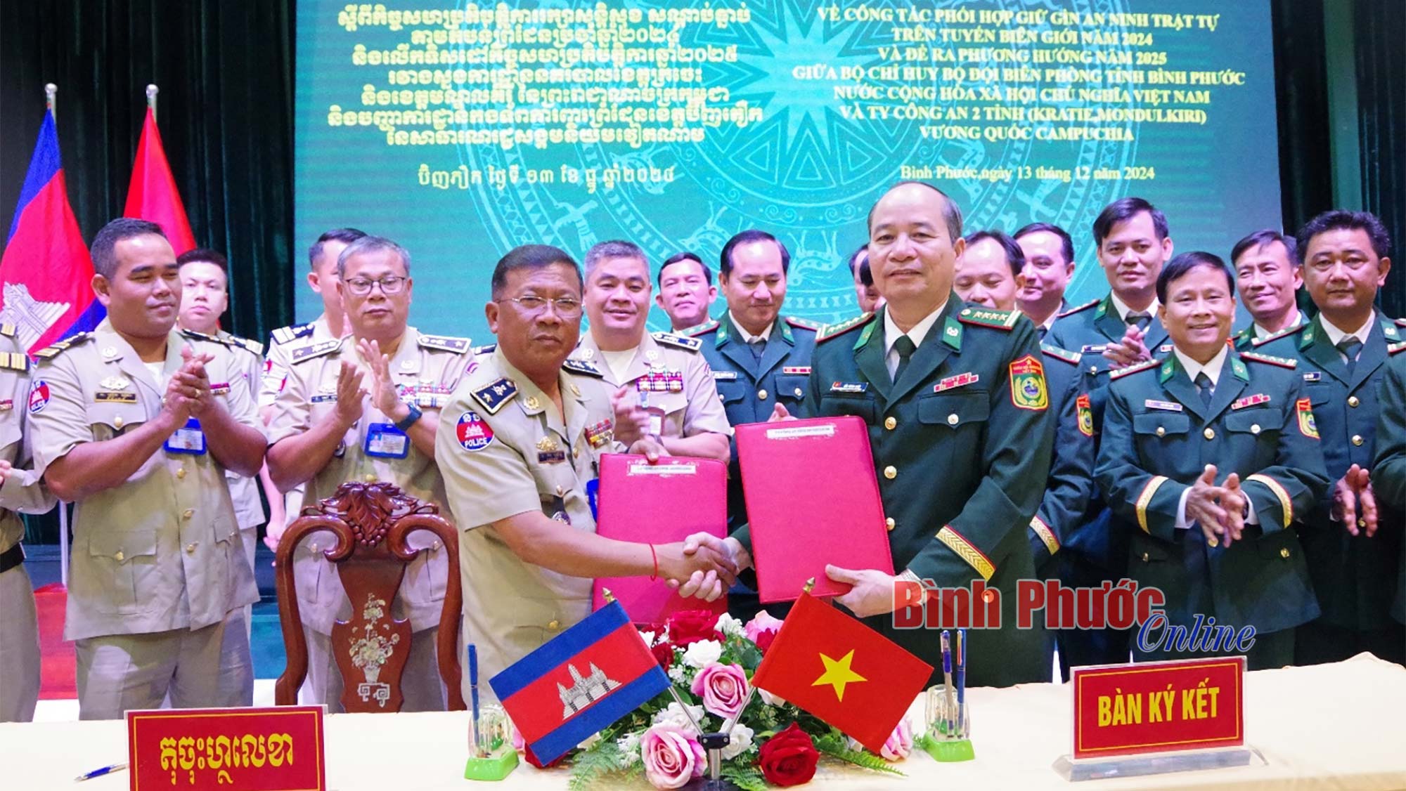 Hội đàm giữa Biên phòng Bình Phước với Ty công an tỉnh Kratie, Mondulkiri